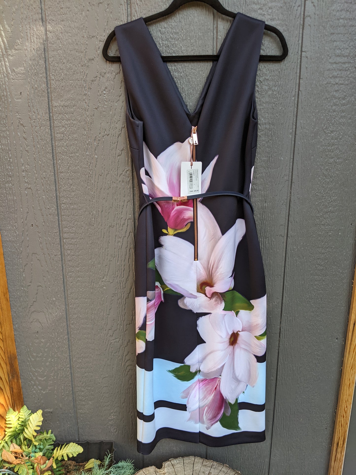 NWT! Ted Baker "Aviah" belted dress sz Ted4 (US size 10)