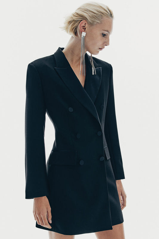 NWT! H&M tuxedo jacket blazer dress sz M