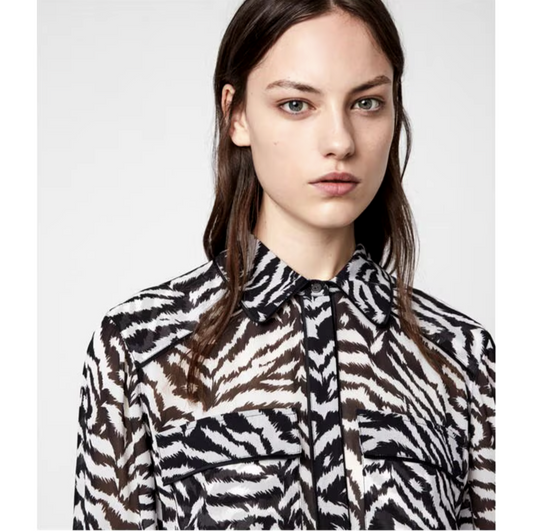 AllSaints Esther Remix Shirt sz S