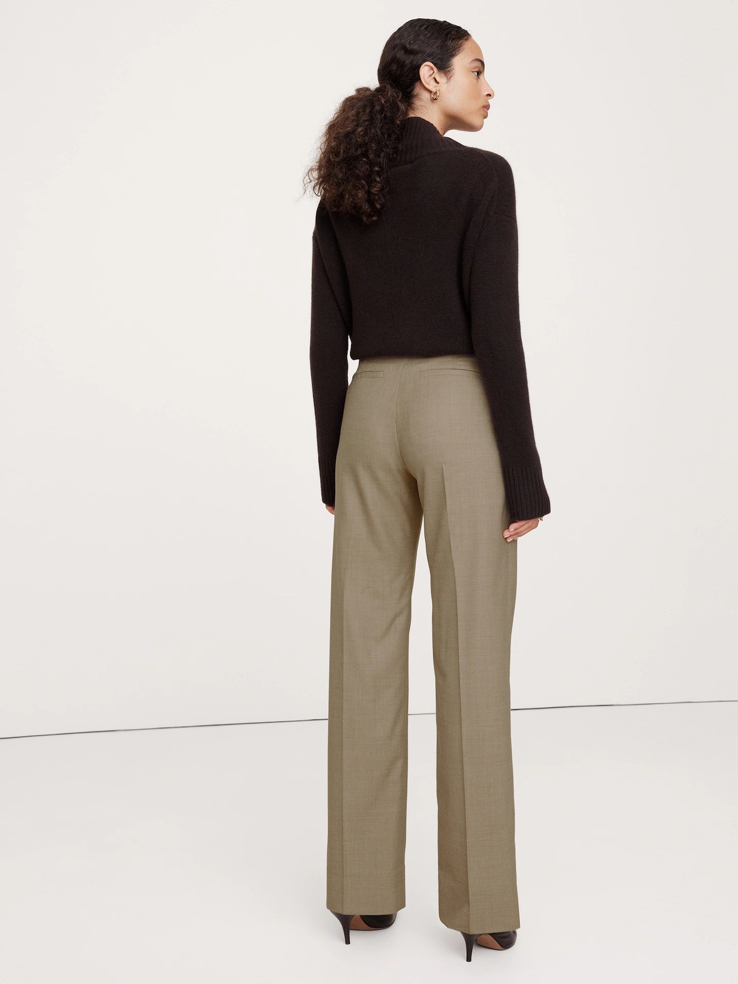 Banana Republic High Rise Modern Straight Pants sz 2