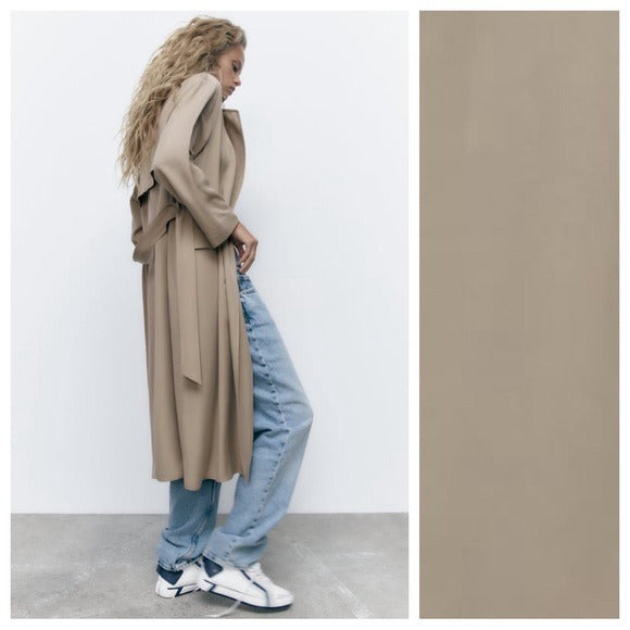 NWT! Zara flowy trench sz S