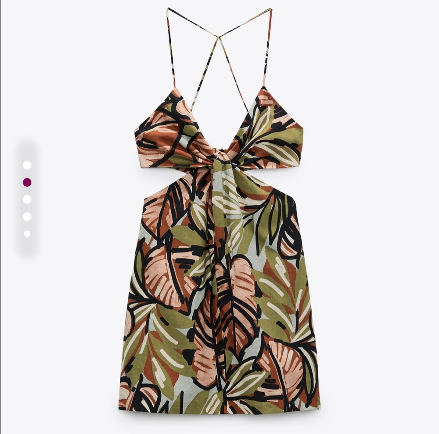 NWOT!! Zara linen blend cut out dress sz S/M