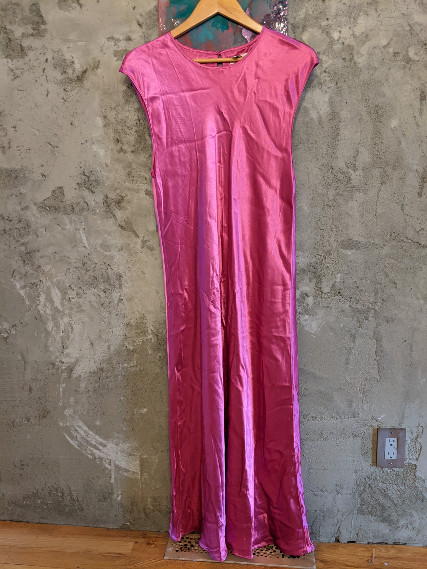 Banana Republic Bias-Cut Satin Midi Dress Size XL