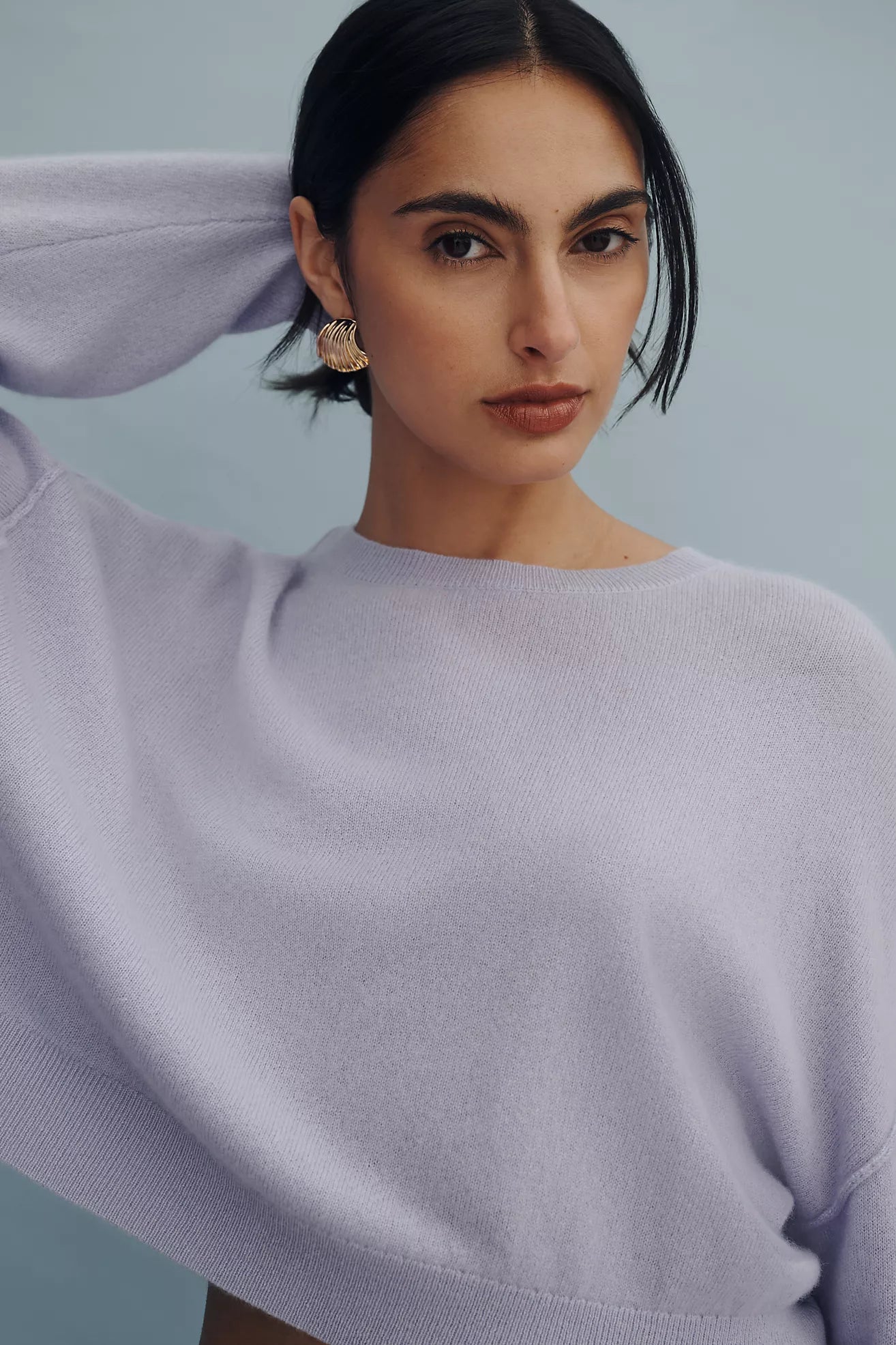 Anthropologie Pilcro "The Alani Cashmere Sweater: Crop Crew-Neck Edition" sz M
