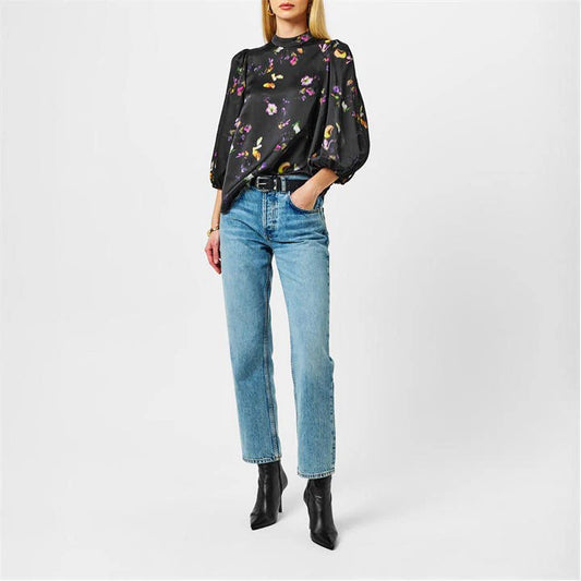 Ted Baker Niycole High Neck Top sz Ted2 (fits S/M)