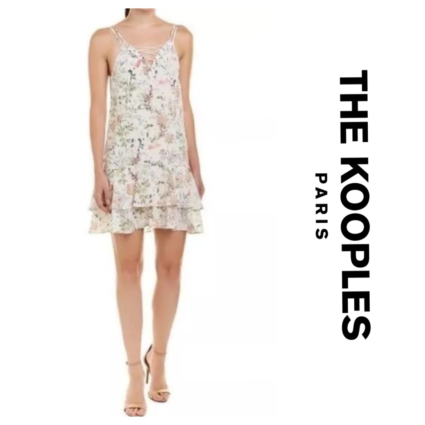 The Kooples silk floral dress sz S