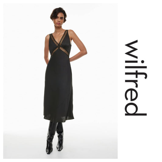 New with tags! Wilfred Realism Satin Dress sz 6.