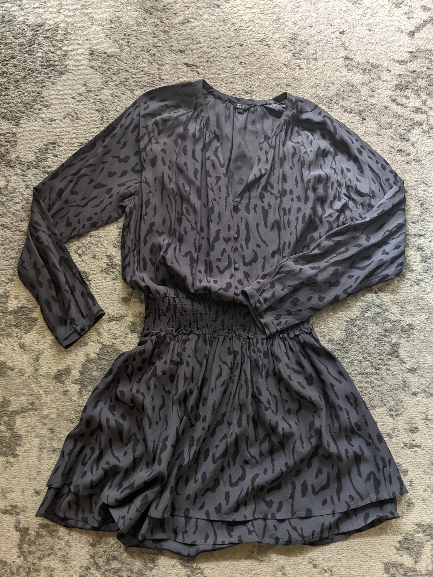 Rails Jasmine dress Ash Cheetah sz Lrg
