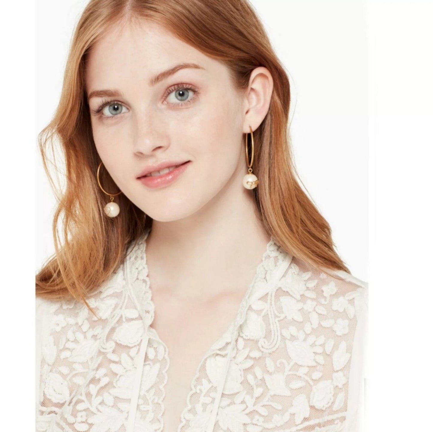 Kate Spade embroidered boho blouse sz Lrg