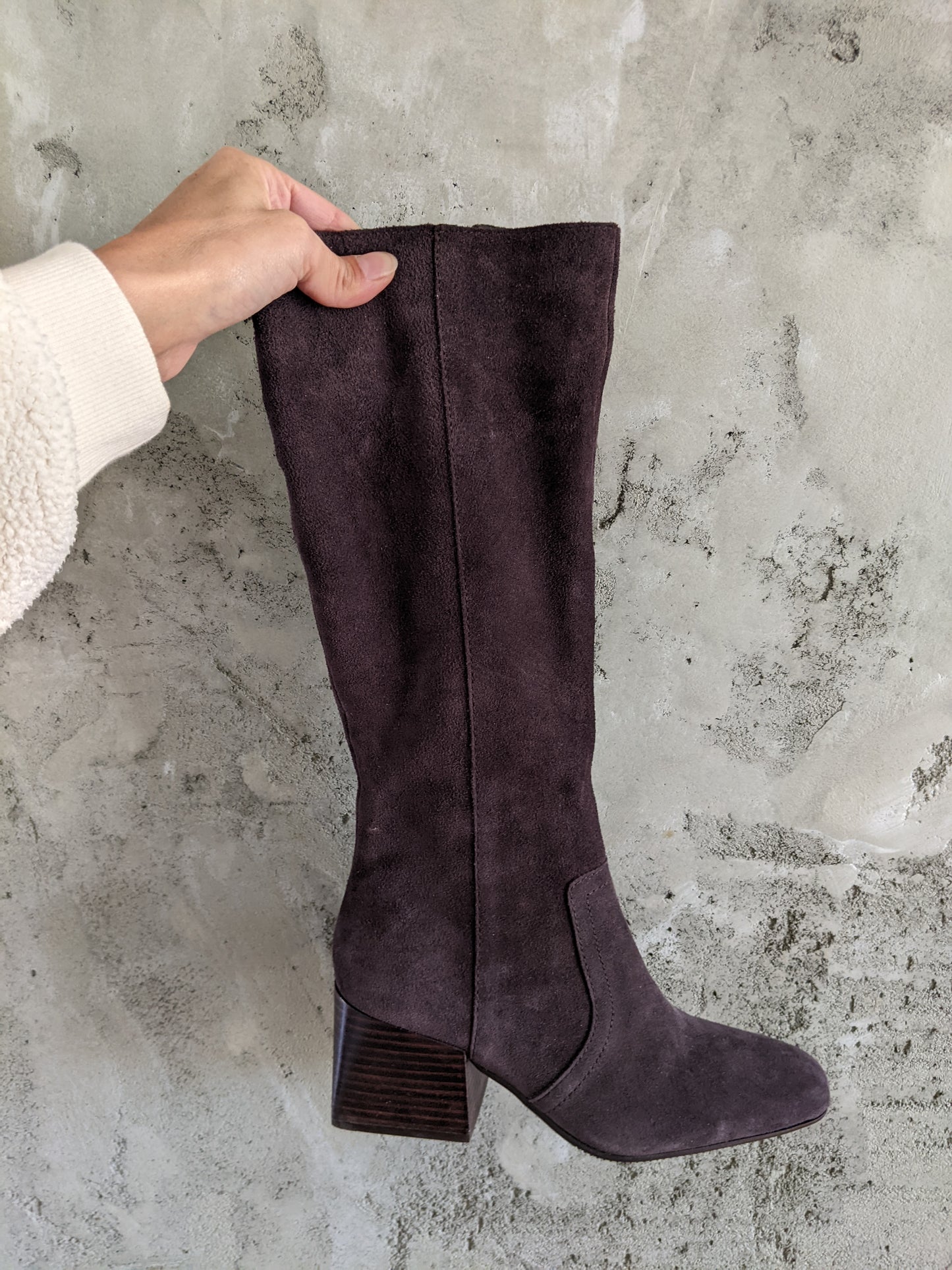 Blondo waterproof genuine suede chocolate brown boots sz 6.5