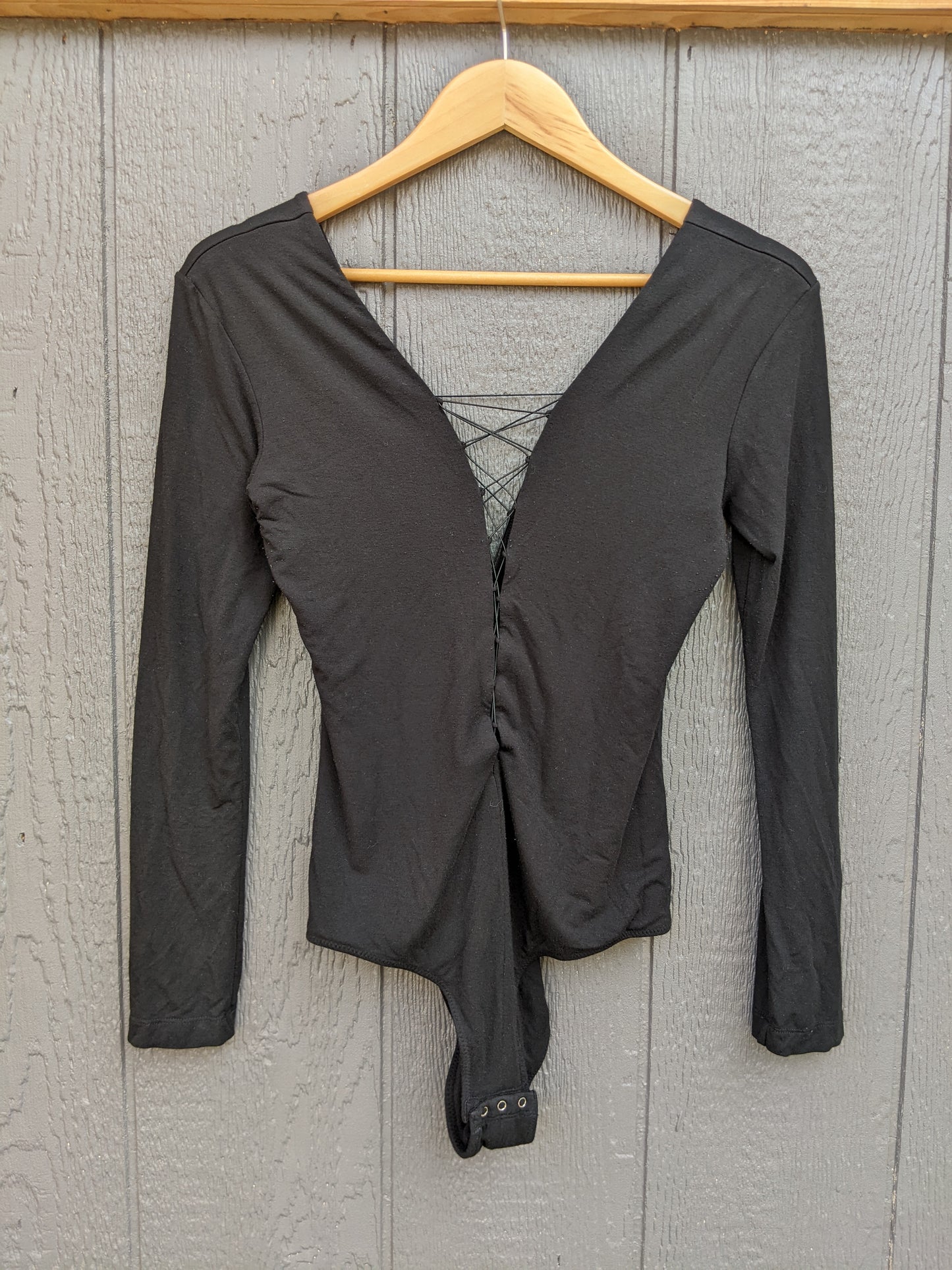 T by Alexander Wang Lace-Up Bodysuit sz Lrg.