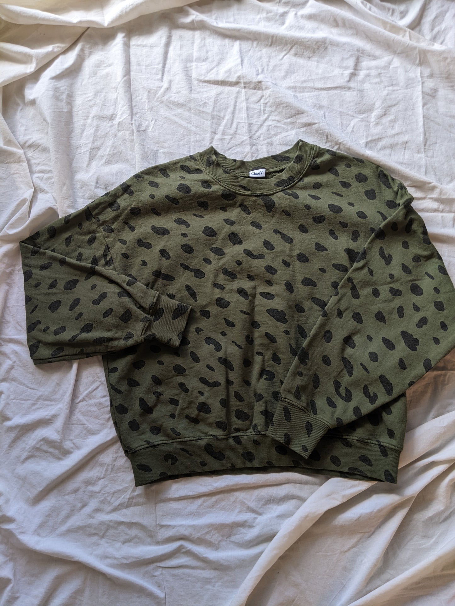 New! Clare V "Le Drop" Sweatshirt sz XS 