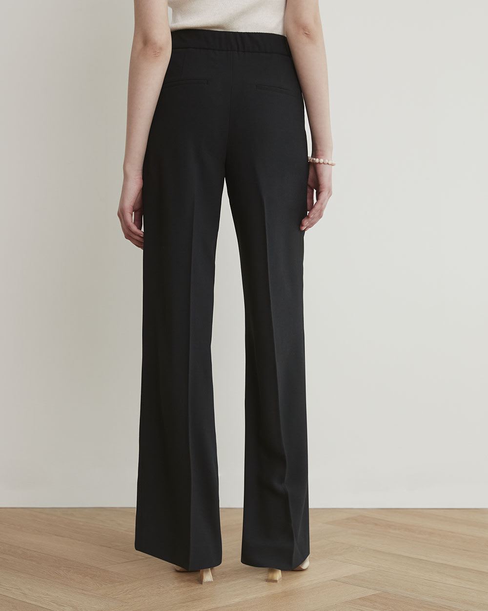 NWT! RW&Co High-Rise Wide-Leg Long Satin Pant sz 14