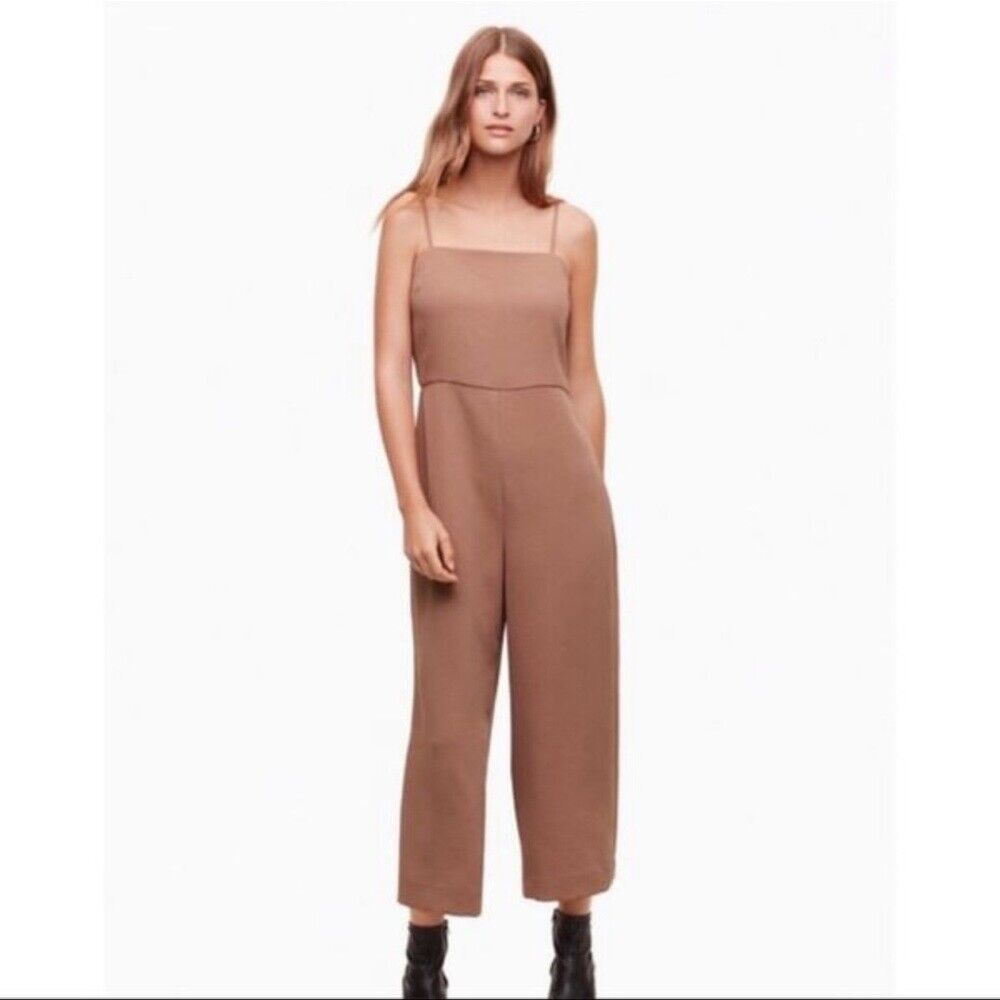 Aritzia Babaton Esteban Jumpsuit in Nutmeg sz 6